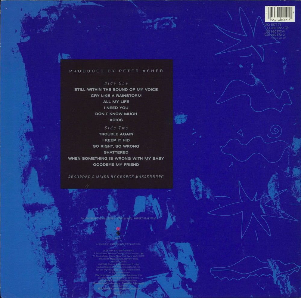 Linda Ronstadt Cry Like A Rainstorm - Howl Like The Wind UK vinyl LP album (LP record) 075596087216