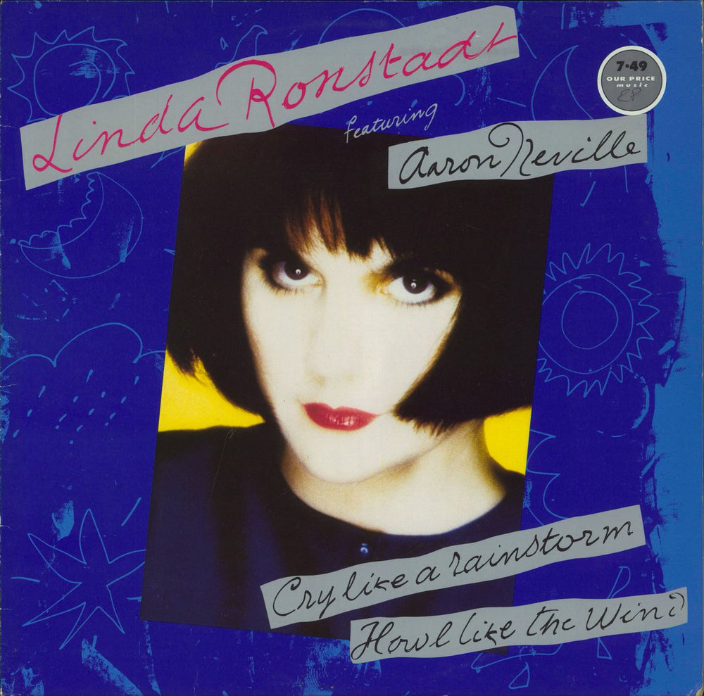 Linda Ronstadt Cry Like A Rainstorm - Howl Like The Wind UK vinyl LP album (LP record) EKT76