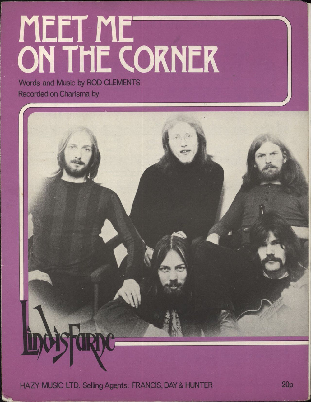Lindisfarne Meet Me On The Corner UK sheet music