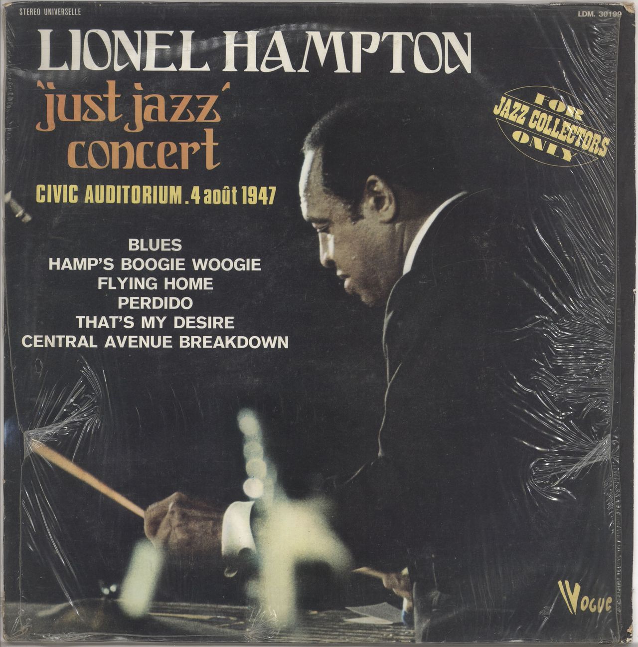 Lionel Hampton 'Just Jazz' Concert French vinyl LP album (LP record) LDM.30199