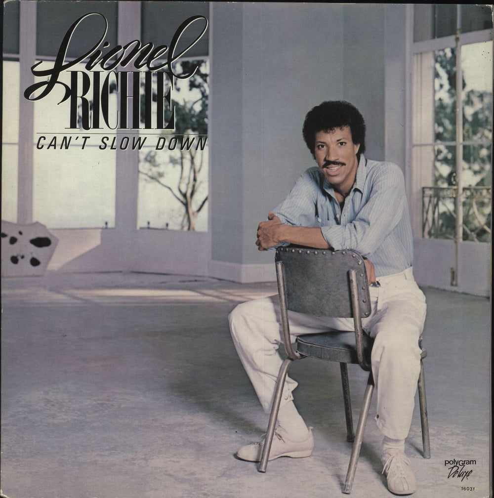 Lionel Richie Can't Slow Down Greek vinyl LP album (LP record) 16031