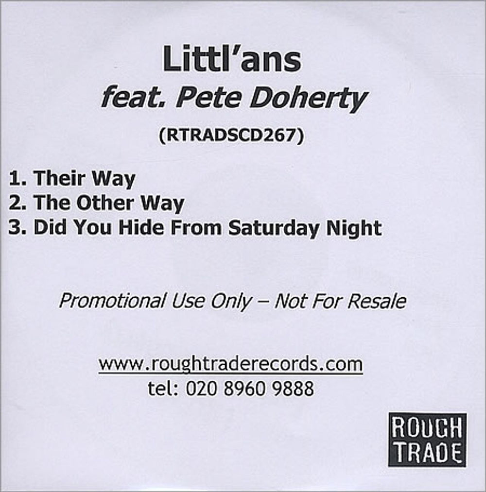 Littl'ans Their Way UK Promo CD-R acetate CDR ACETATE