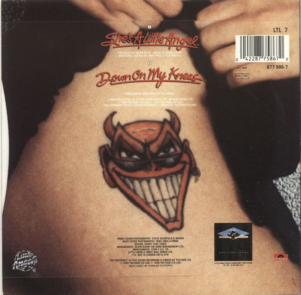 Little Angels She's A Little Angel UK 7" vinyl single (7 inch record / 45) 042287758670