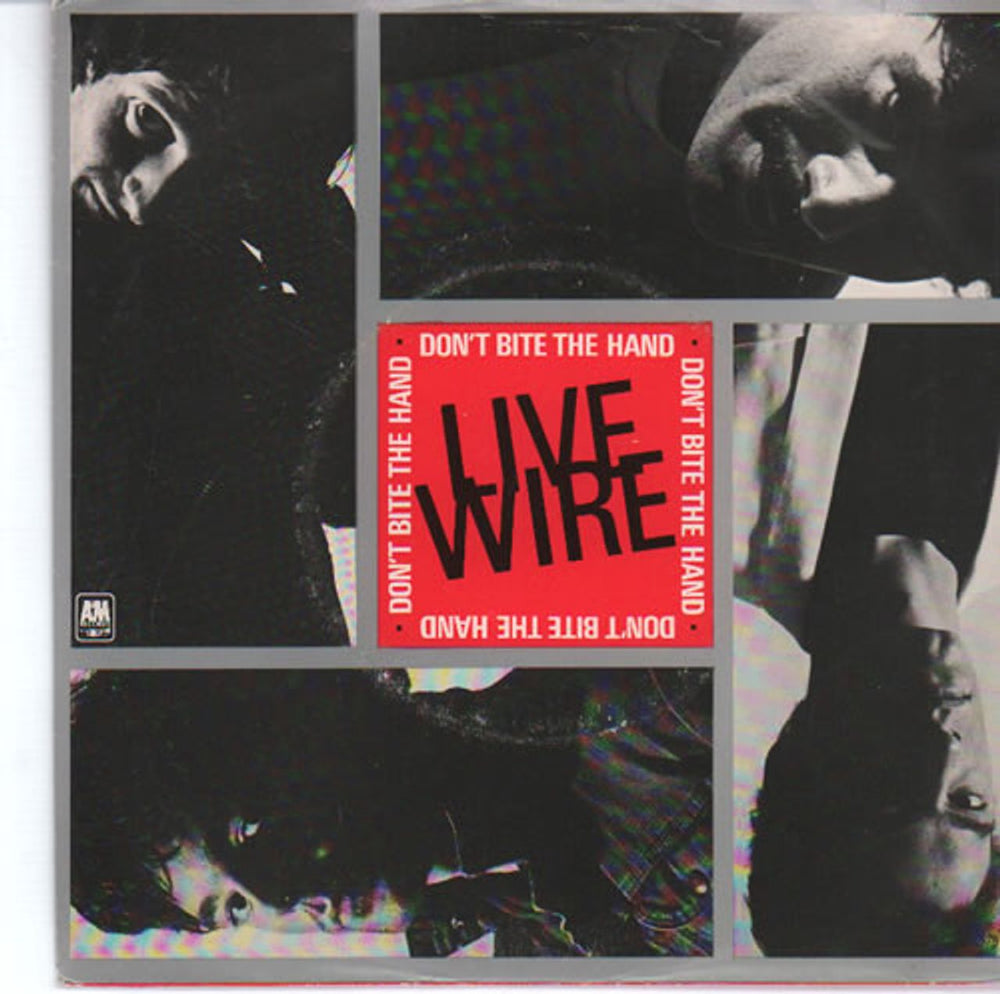 Live Wire Don't Bite The Hand - A-Label + P/S UK Promo 7" vinyl single (7 inch record / 45) AMS7537