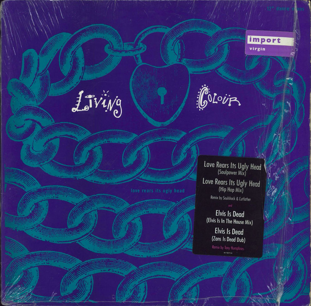 Living Colour Love Rears Its Ugly Head US 12" vinyl single (12 inch record / Maxi-single) 4973677