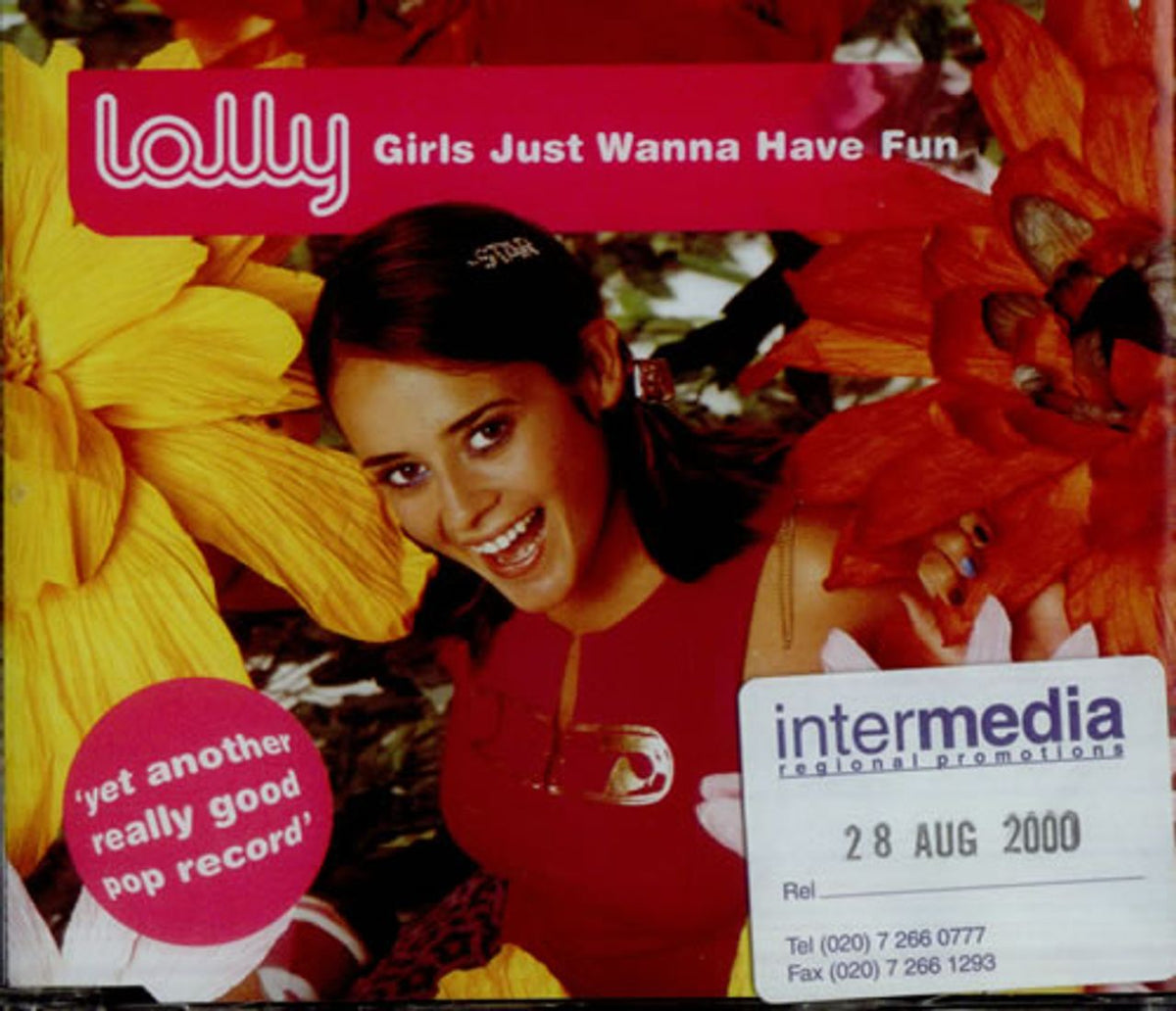 Lolly Girls Just Wanna Have Fun European Promo Cd Single —