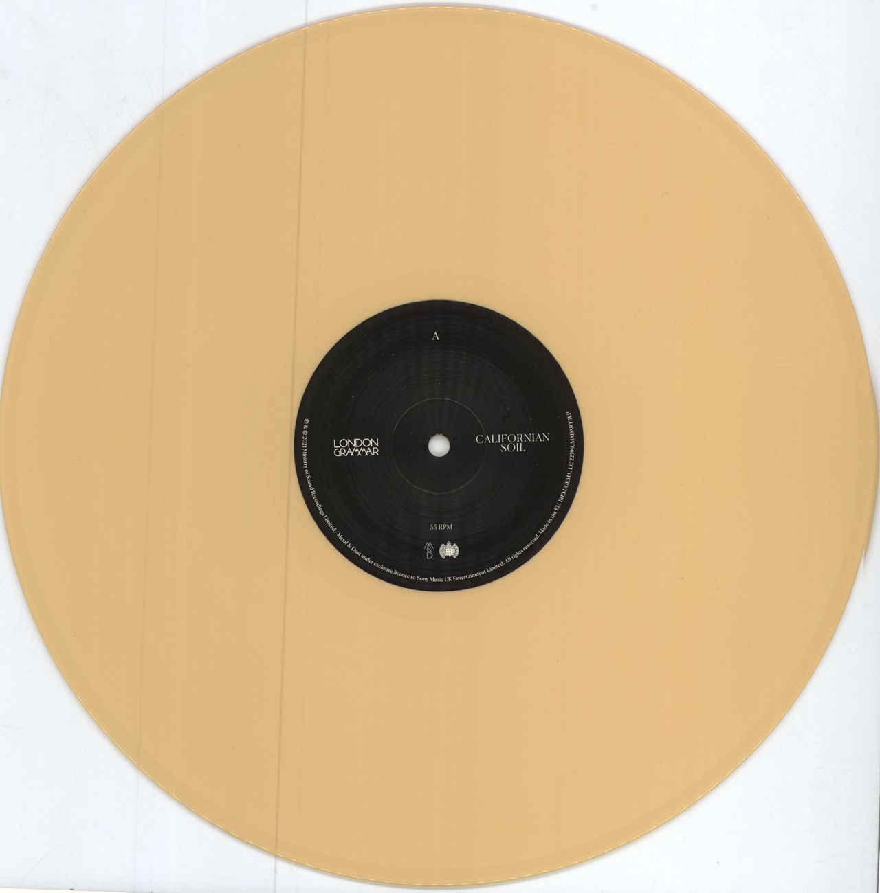 London Grammar Californian Soil - Yellow Vinyl UK vinyl LP album (LP record) L7OLPCA785775