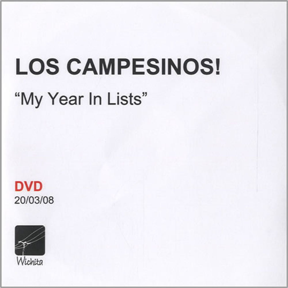 Los Campesinos My Year In Lists UK Promo CD/DVD single set LO8SDMY450287