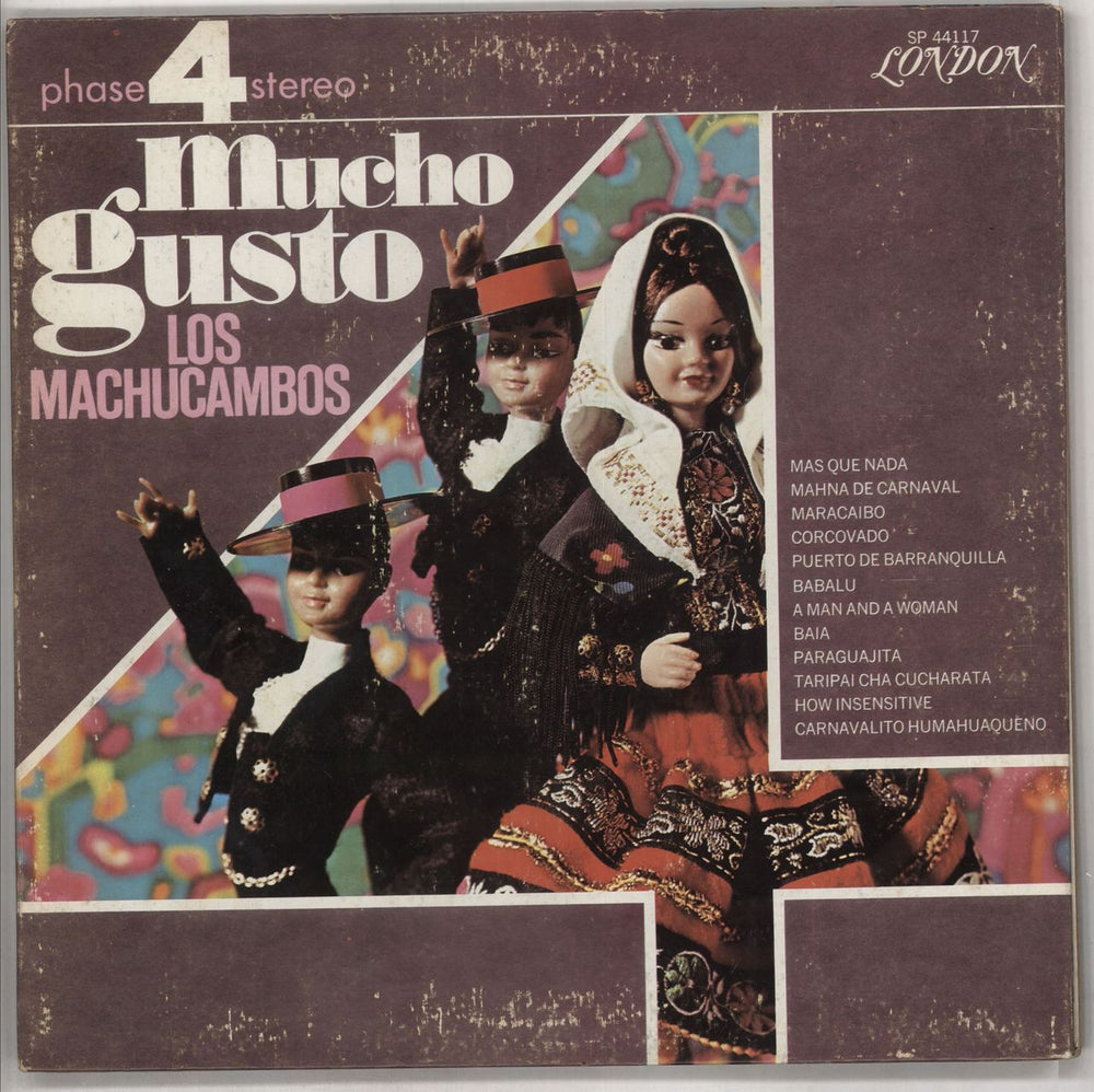 Los Machucambos Mucho Gusto Costa Rican vinyl LP album (LP record) SP44117