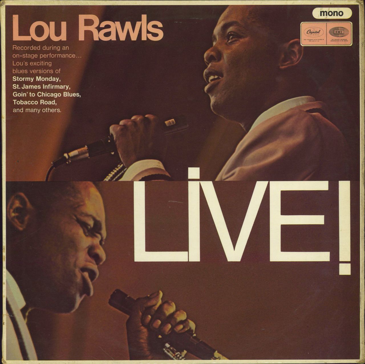 Lou Rawls Live! - Factory Sample UK vinyl LP album (LP record) T2459