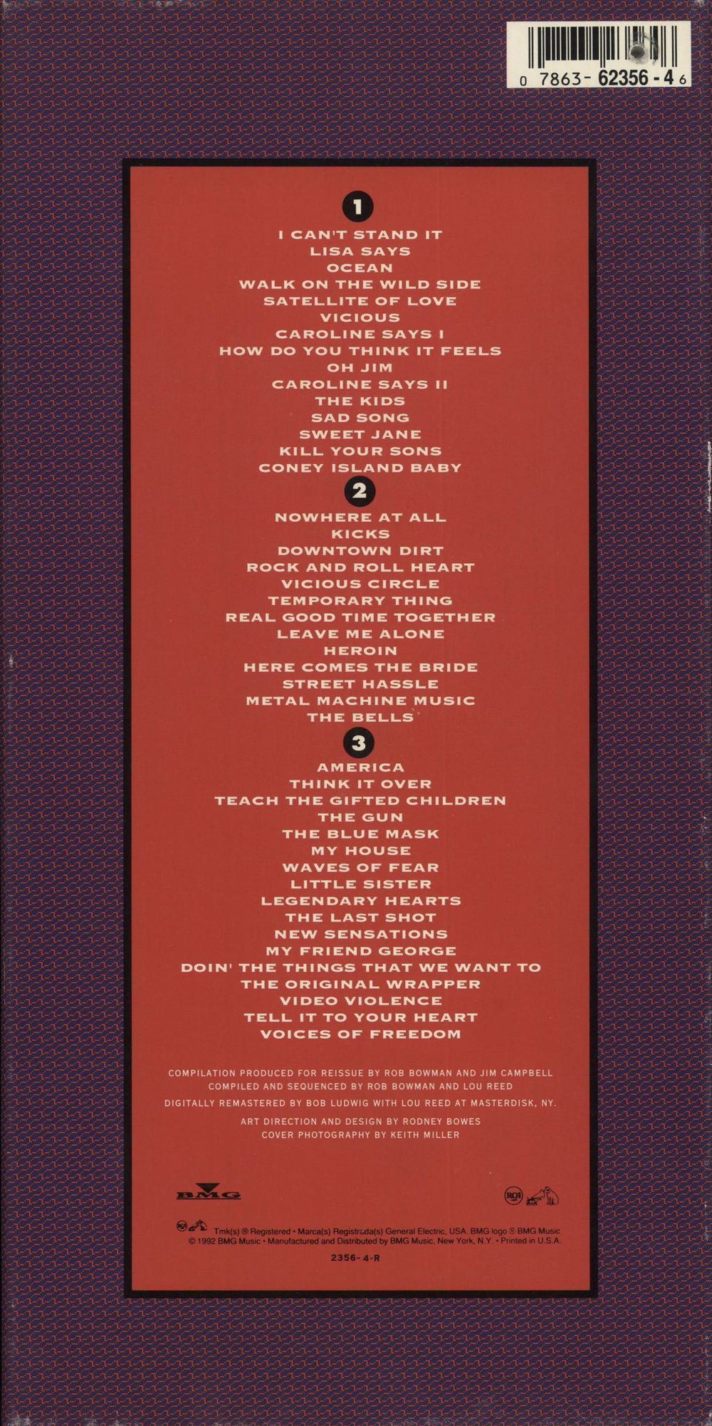 Lou Reed Between Thought And Expression - The Lou Reed Anthology US box set 078636235646