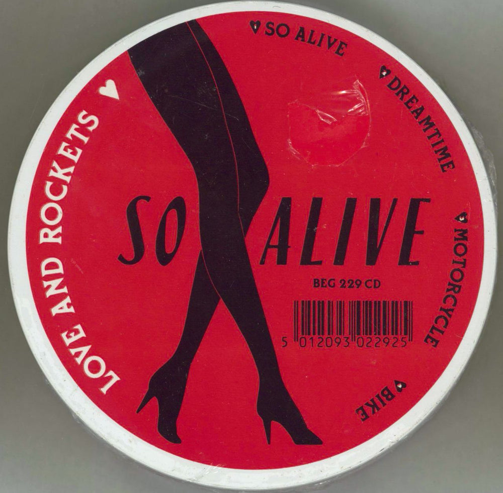 Love & Rockets So Alive - Sealed Tin UK CD single (CD5 / 5") BEG229CD