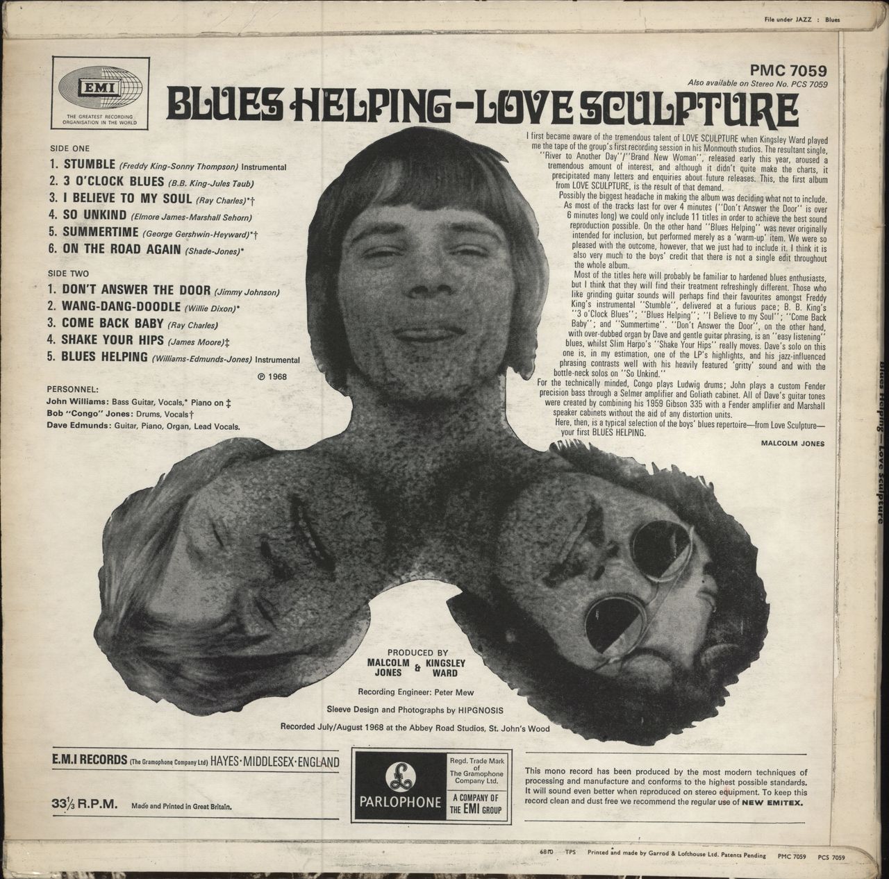 Love Sculpture Blues Helping - 1st - Factory sample UK vinyl LP album (LP record)
