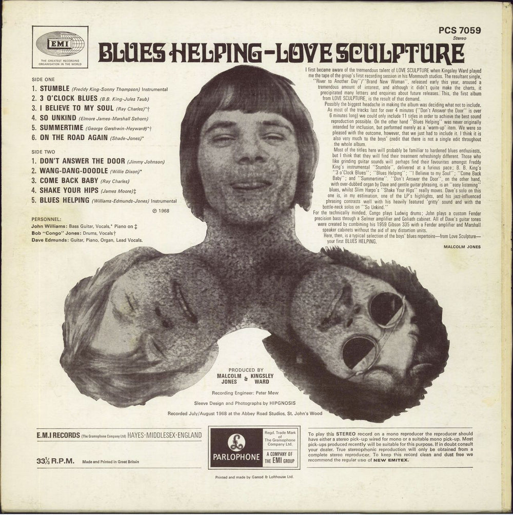 Love Sculpture Blues Helping - 2 EMI Box Logo - Grammophone Co. UK vinyl LP album (LP record)