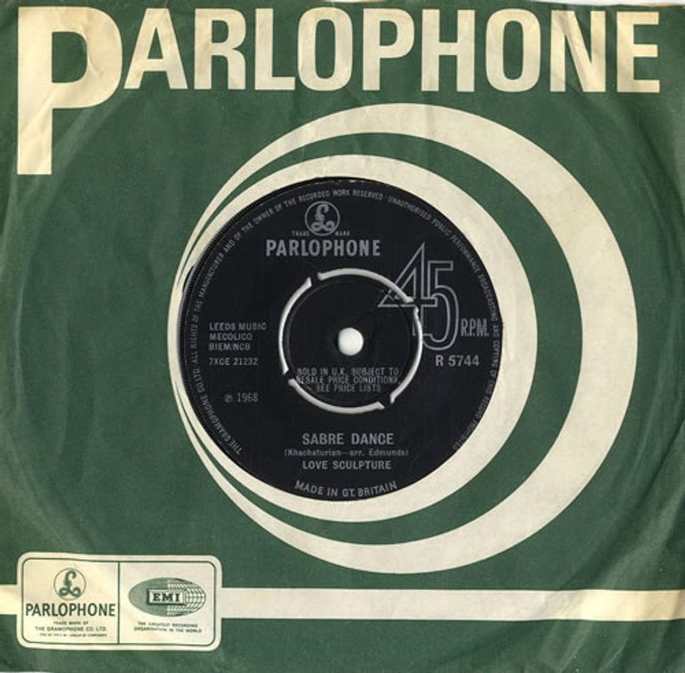 Love Sculpture Sabre Dance - 4pr UK 7" vinyl single (7 inch record / 45) R5744