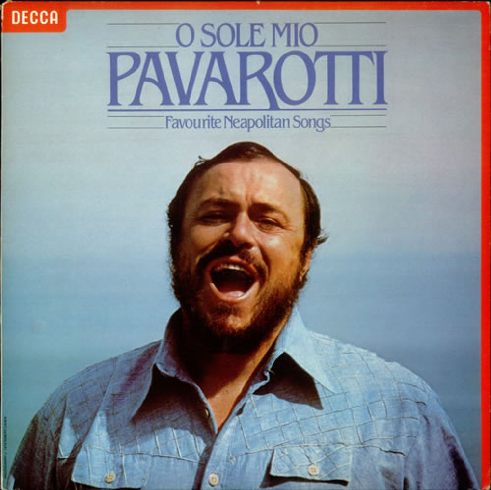 Luciano Pavarotti O Sole Mio - Favourite Neapolitan Songs UK vinyl LP album (LP record) SXL6870