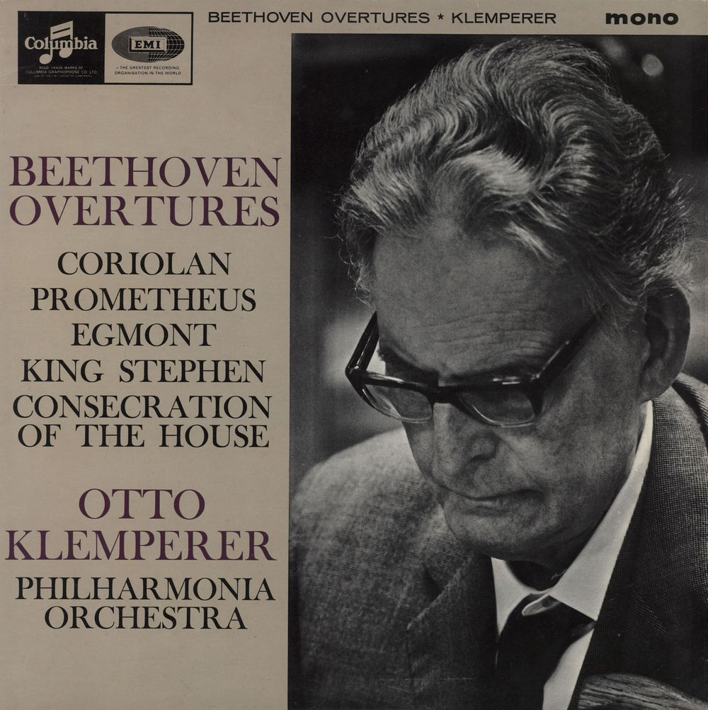 Ludwig Van Beethoven Beethoven Overtures UK vinyl LP album (LP record) 33CX1930