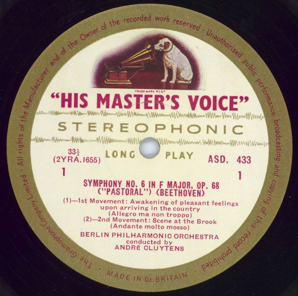 Ludwig Van Beethoven "Pastoral" Symphony - 1st UK vinyl LP album (LP record) LVBLPPA782534