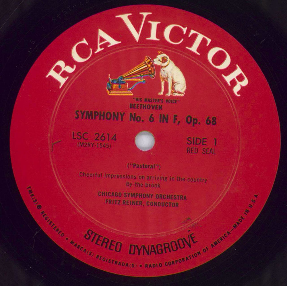 Ludwig Van Beethoven 'Pastoral' Symphony US vinyl LP album (LP record) LVBLPPA831418