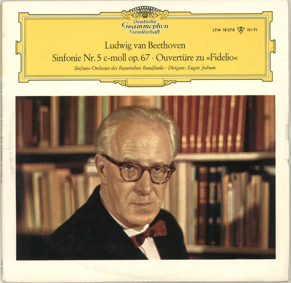 Ludwig Van Beethoven Sinfonie Nr. 5 C-Moll Op.67 / Ouvertüre Zu "Fidelio" German vinyl LP album (LP record) LPM18578