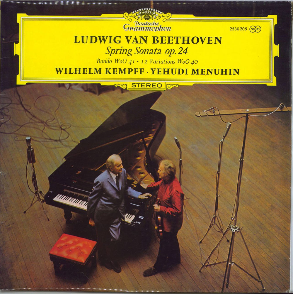 Ludwig Van Beethoven Spring Sonata Op. 24 · Rondo WoO 41 · 12 Variationen WoO 40 German vinyl LP album (LP record) 2530205