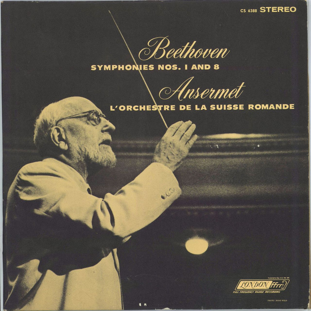 Ludwig Van Beethoven Symphonies Nos. 1 & 8 US vinyl LP album (LP record) CS6388