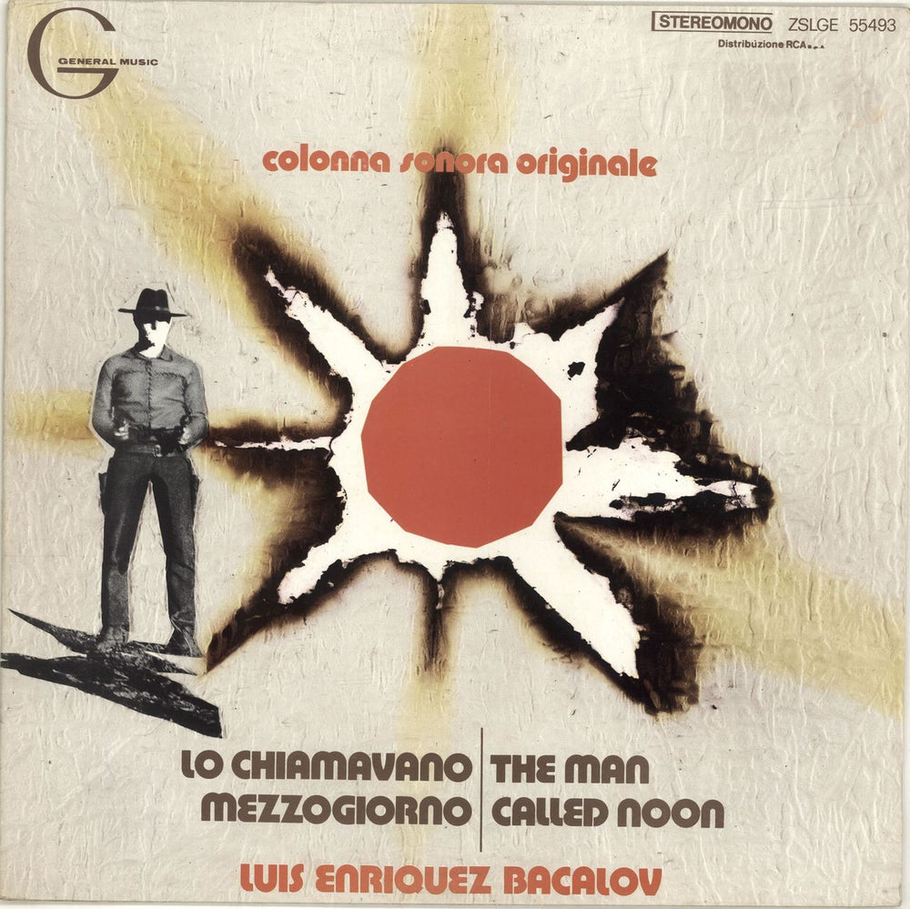 Luis Bacalov Lo Chiamavano Mezzogiorno/ The Man Called Noon Italian vinyl LP album (LP record) ZSLGE55493
