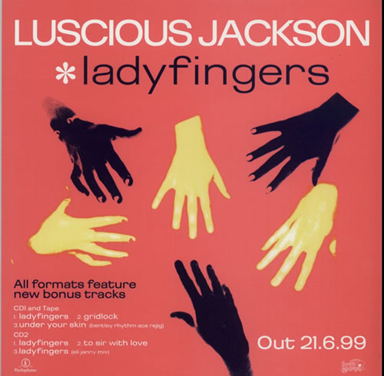 Luscious Jackson Ladyfingers UK Promo Display —