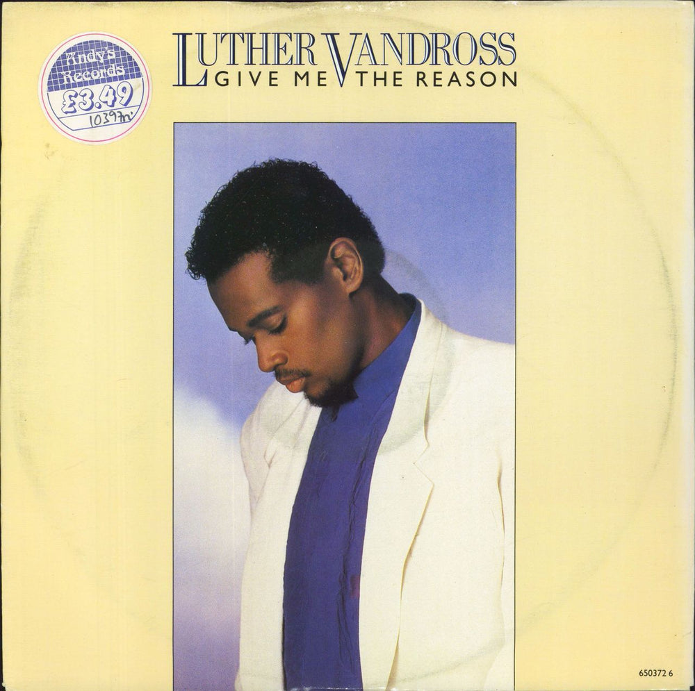 Luther Vandross Give Me The Reason UK 12" vinyl single (12 inch record / Maxi-single) 6503726