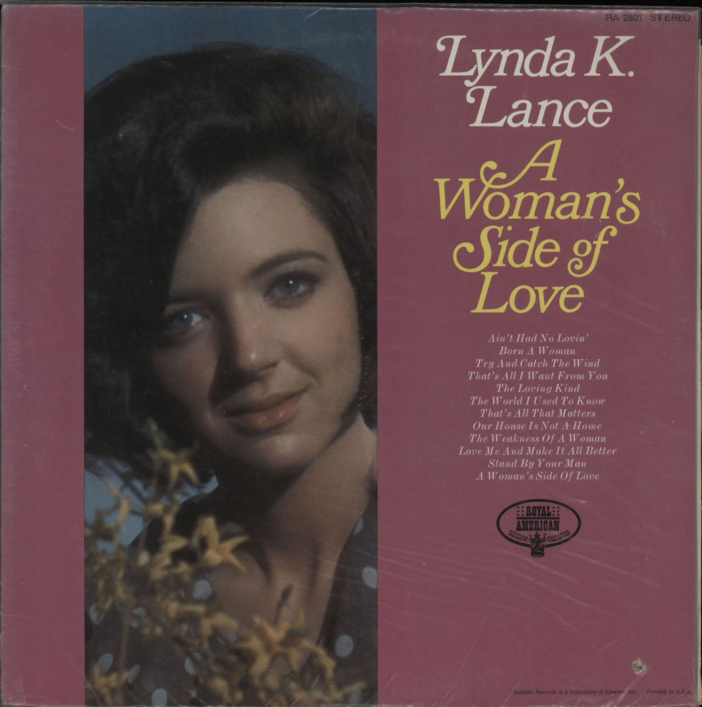 Lynda K. Lance A Woman's Side Of Love US vinyl LP album (LP record) RA2801