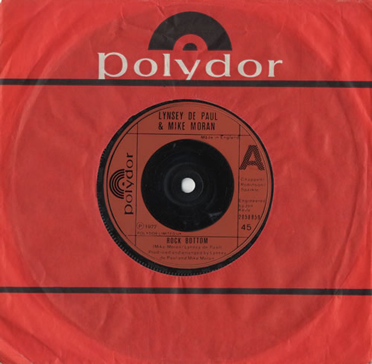 Lynsey De Paul & Mike Moran Rock Bottom UK 7" vinyl single (7 inch record / 45) 2058859