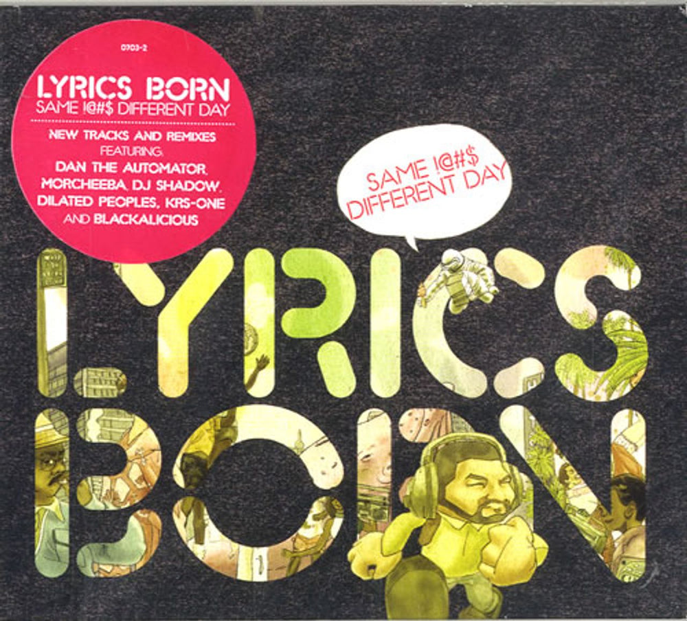 Lyrics Born Same !@#$ Different Day UK 2-disc CD/DVD set 07032