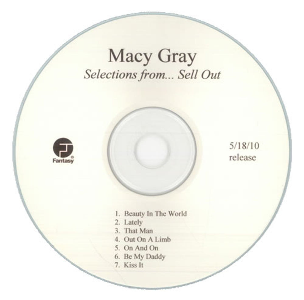 Macy Gray Selections From... Sell Out US Promo CD-R acetate CDR ACETATE