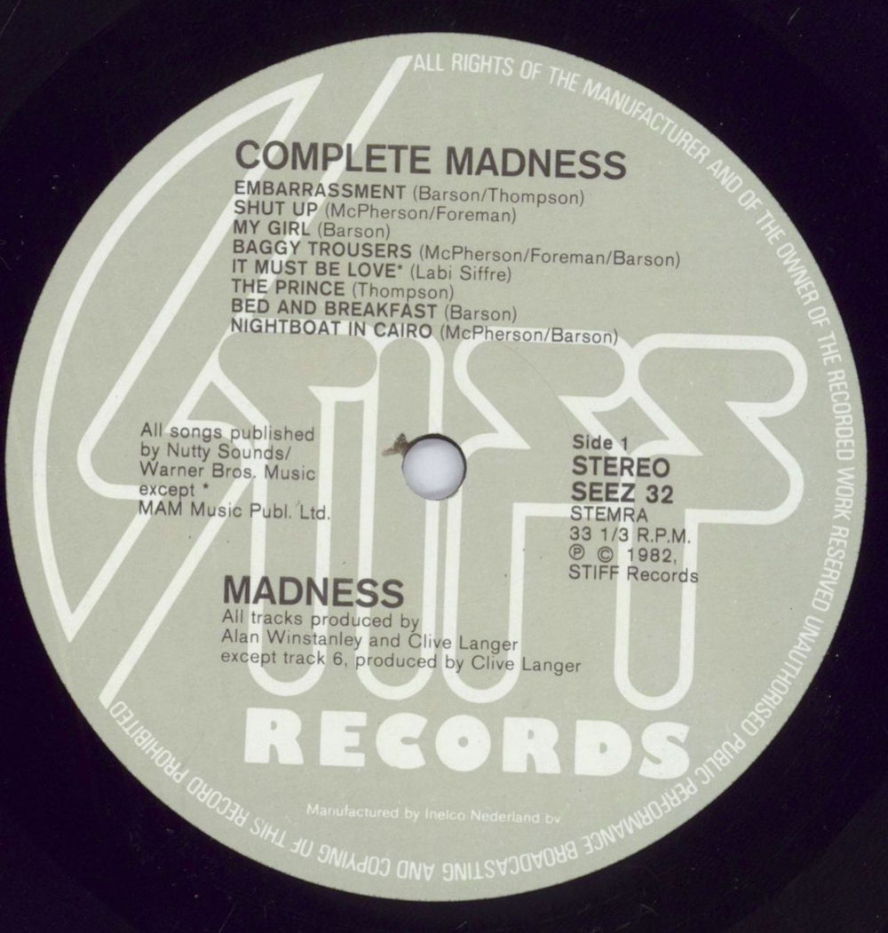 Madness Complete Madness - shrink Dutch vinyl LP album (LP record) MDNLPCO829149