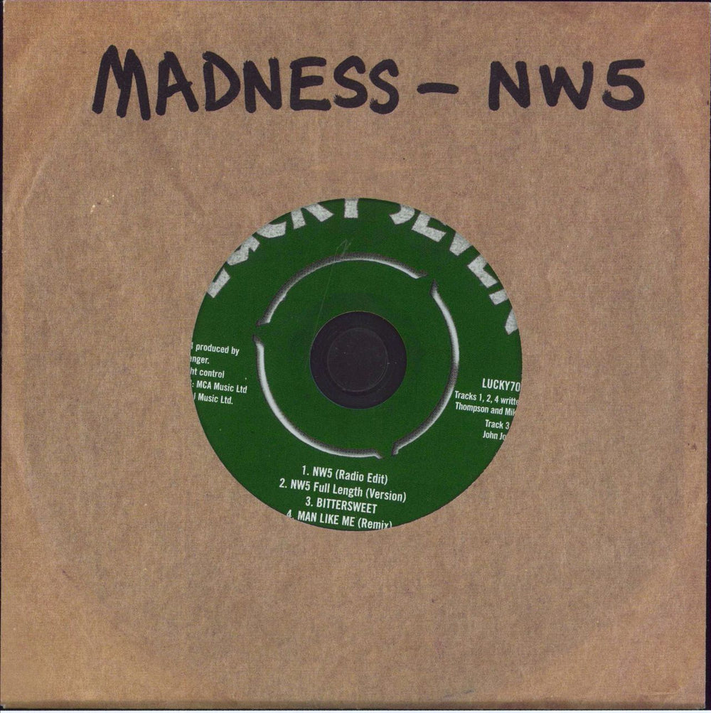 Madness NW5 UK CD single (CD5 / 5") LUCKY7002CDS