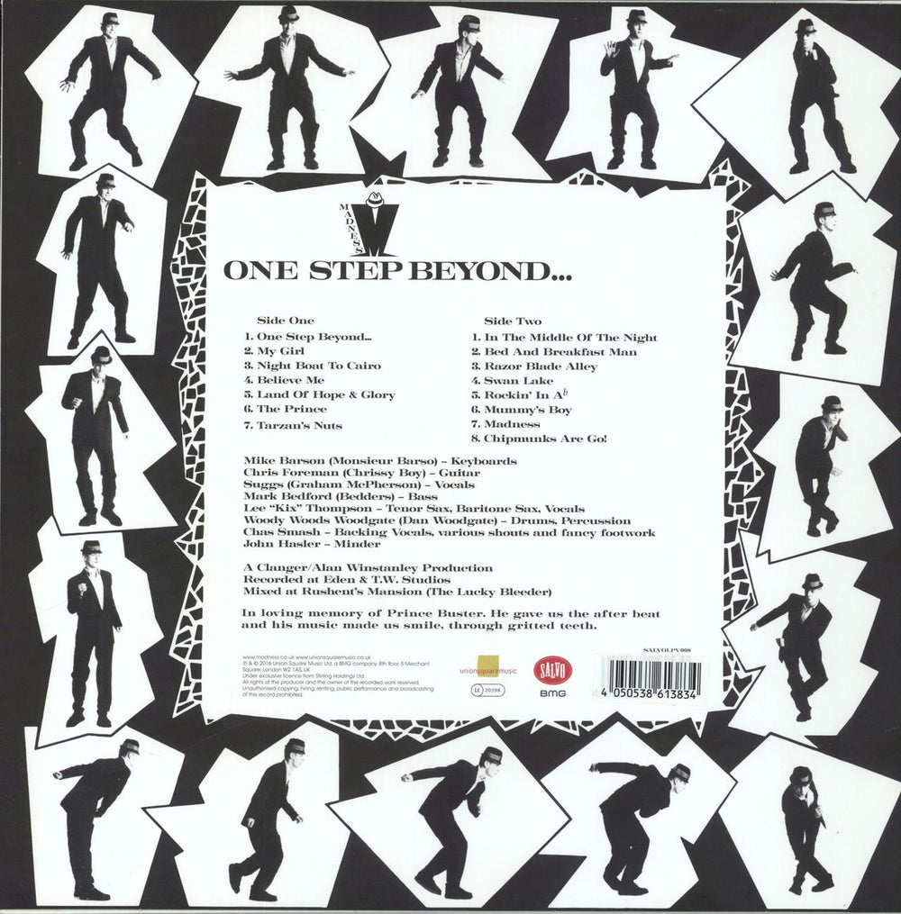 Madness One Step Beyond... - Black & White Vinyl UK vinyl LP album (LP record) 4050538613834