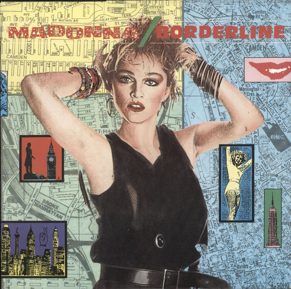 Madonna Borderline - 2nd - Small logo UK 7" vinyl single (7 inch record / 45) W9260