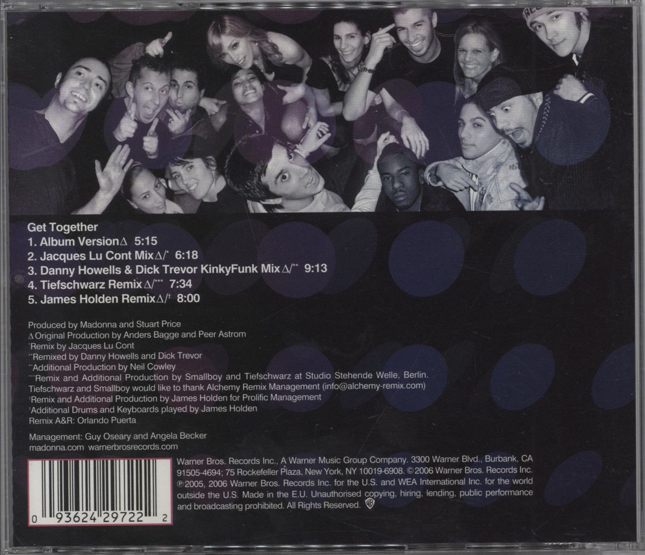 Madonna Get Together - CD2 UK CD single (CD5 / 5") 093624297222