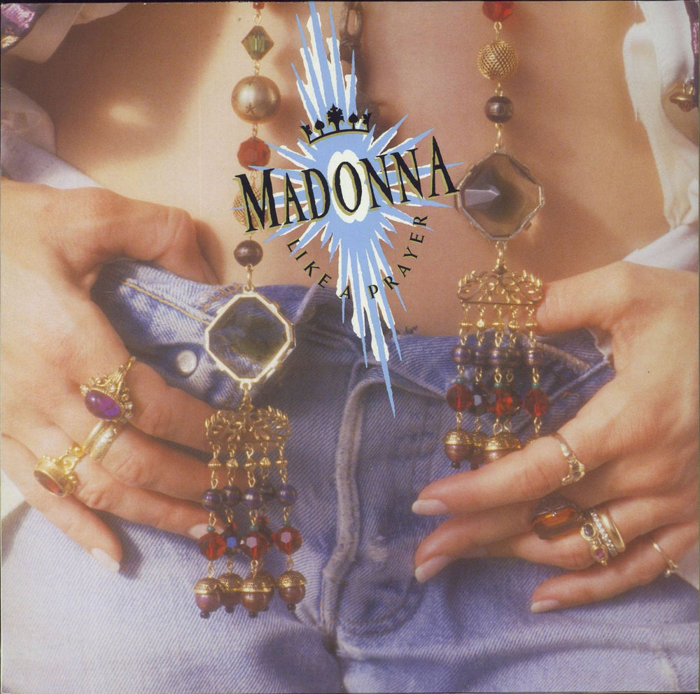 Madonna Like A Prayer - Scented Inner + Promotional Sticker UK Promo vinyl LP album (LP record) WX239