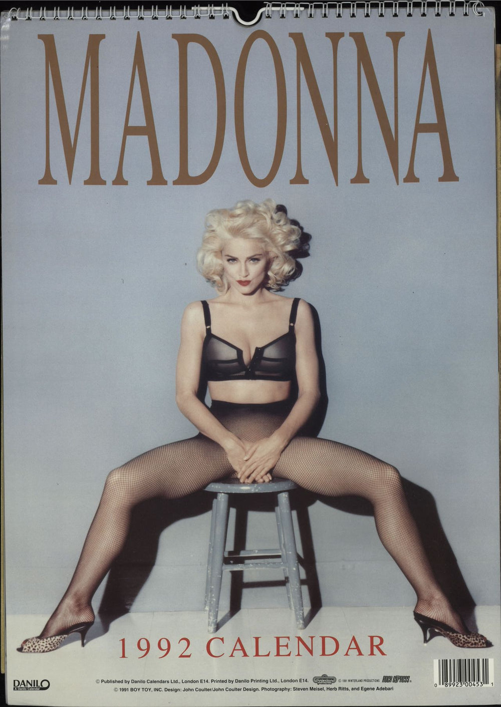 Madonna Quantity of Five Calendars UK calendar FIVE CALENDARS