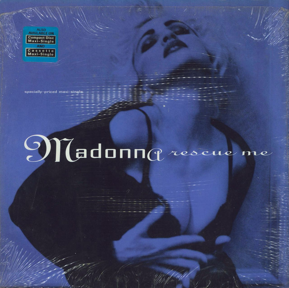 Madonna Rescue Me - Opened hype stickered shrink US 12" vinyl single (12 inch record / Maxi-single) 21813-0