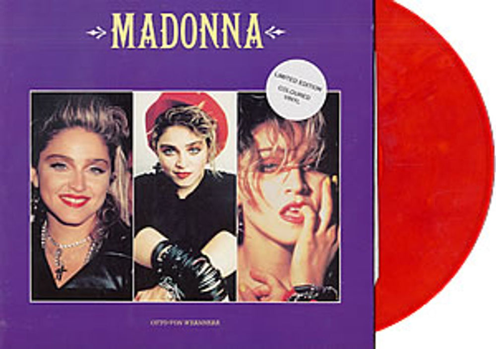 Madonna The Early Years - Red vinyl UK vinyl LP album (LP record) RRLP118