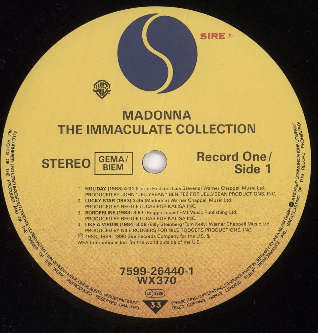 Madonna The Immaculate Collection - EX UK 2-LP vinyl record set (Double LP Album) MAD2LTH424577