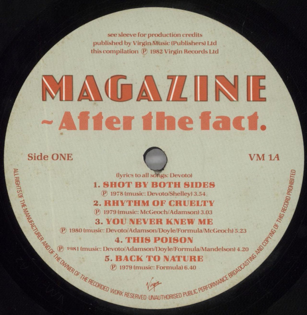 Magazine After The Fact - Open Shrink UK vinyl LP album (LP record) MGZLPAF823023