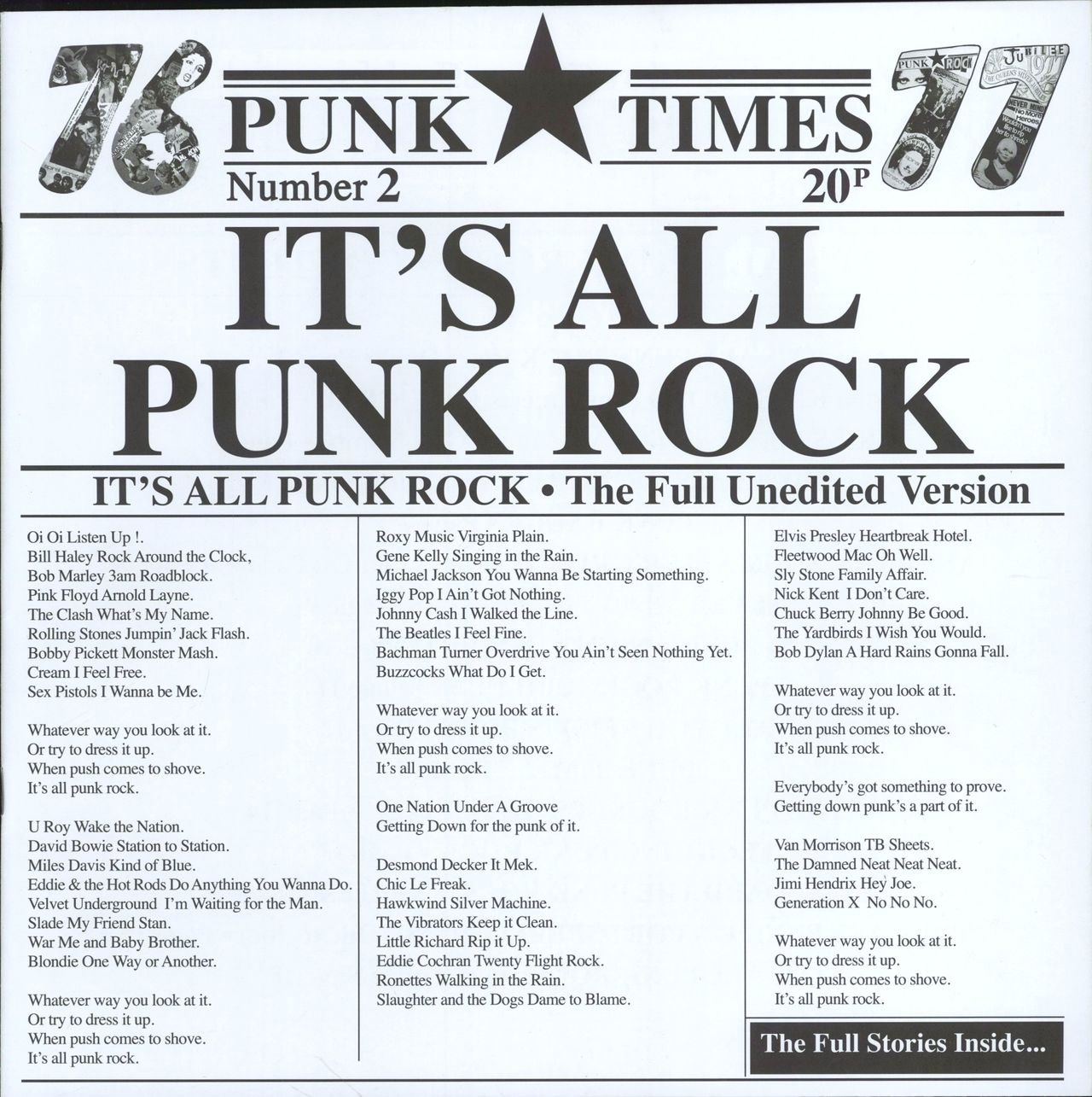 MAL-ONE It's All Punk Rock + 7" UK vinyl LP album (LP record)