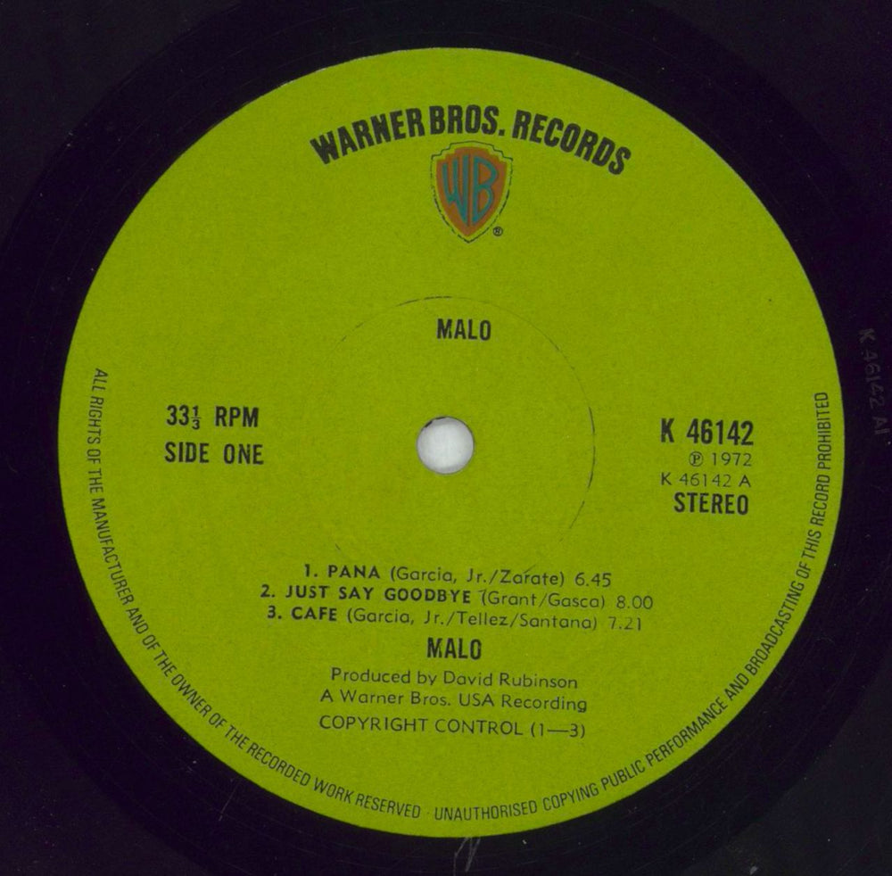 Malo Malo UK vinyl LP album (LP record) M5QLPMA827273