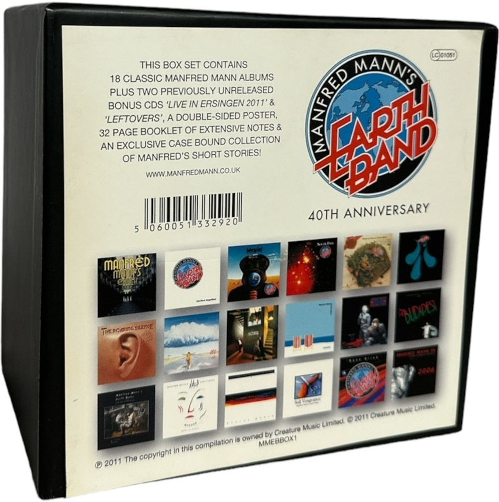 Manfred Mann's Earth Band 40th Anniversary UK CD Album Box Set 5060051332920