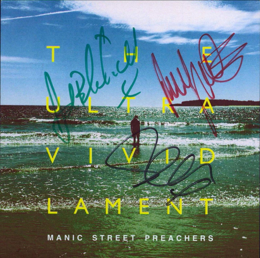Manic Street Preachers The Ultra Vivid Lament + Signed Insert UK picture disc LP (vinyl picture disc album)