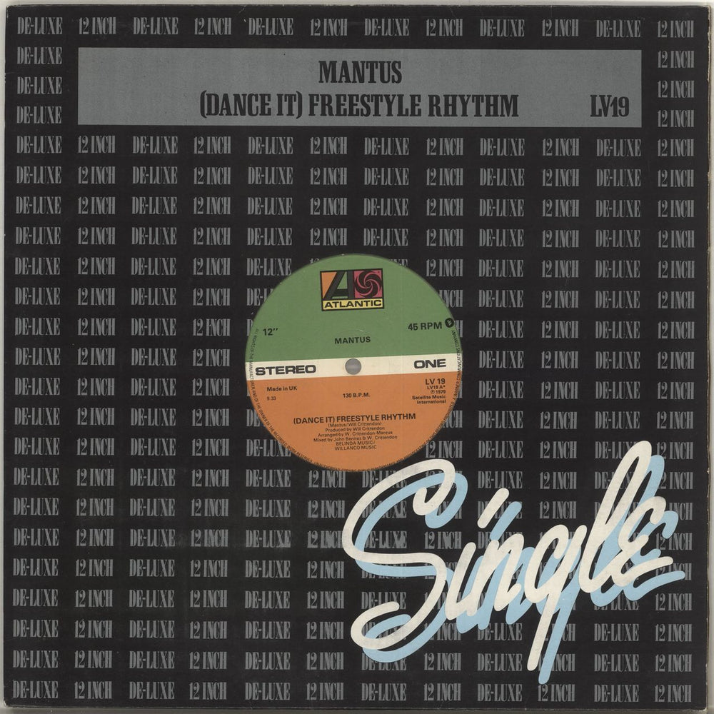 Mantus (Dance It) Freestyle Rhythm UK 12" vinyl single (12 inch record / Maxi-single) LV19