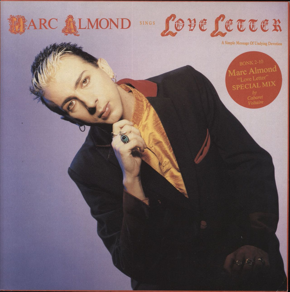 Marc Almond Love Letter UK 10" vinyl single (10 inch record) BONK2-10